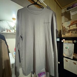 L Vineyard Vines Gray Long Sleeve Tee